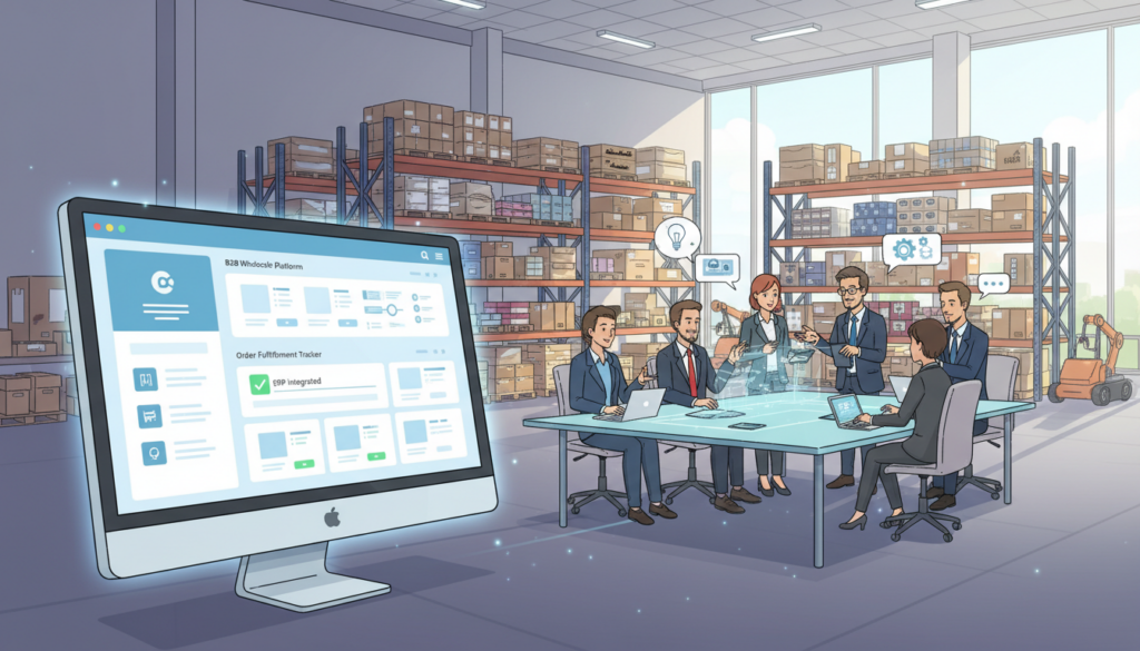 B2B wholesale platform and order fulfillment