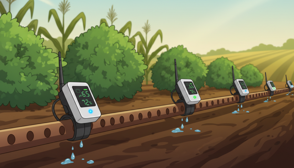 Perforated drip irrigation IoT